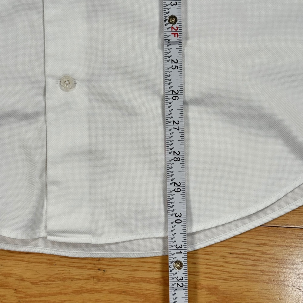 Suitsupply Traveller Shirt 15.75 / 40 White Cotton Slim Fit Dress Long Sleeve - Picture 6 of 9